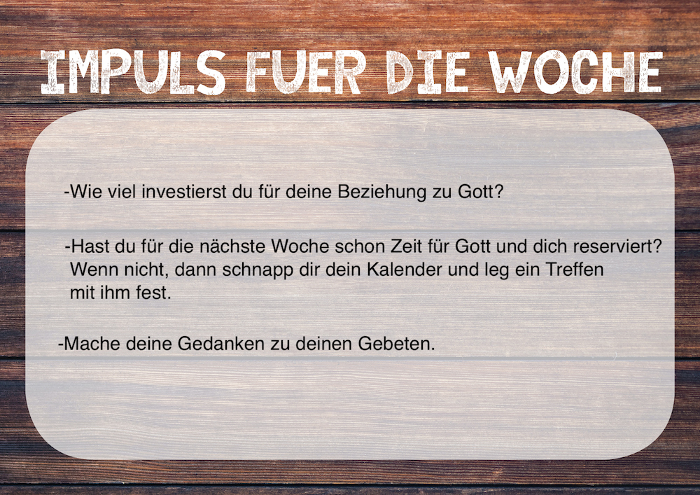 Impuls der Woche 200816
